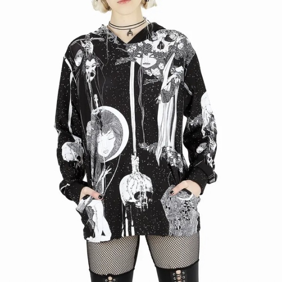 Blackmilk Sweaters - BlackMilk Austen’s Hamlet Hoodie Sweater